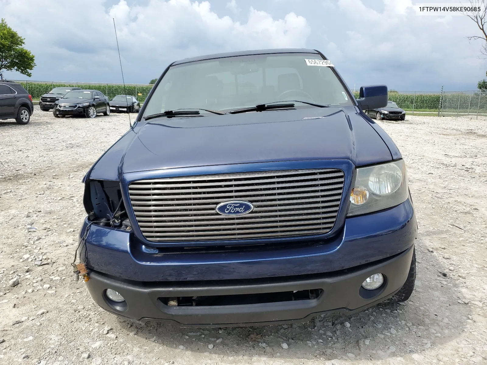 2008 Ford F150 Supercrew VIN: 1FTPW14V58KE90685 Lot: 65672904