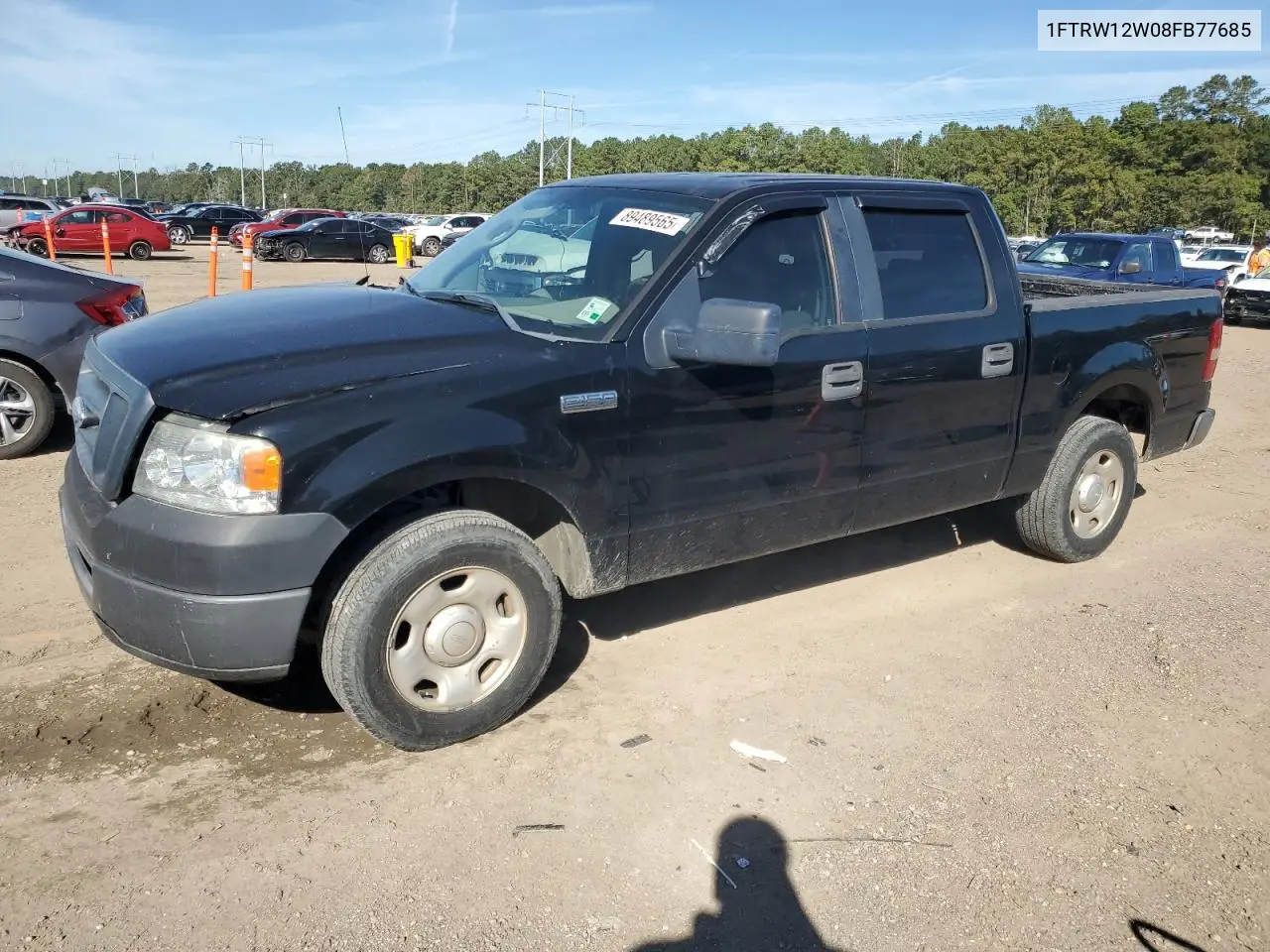 1FTRW12W08FB77685 2008 Ford F150 Supercrew