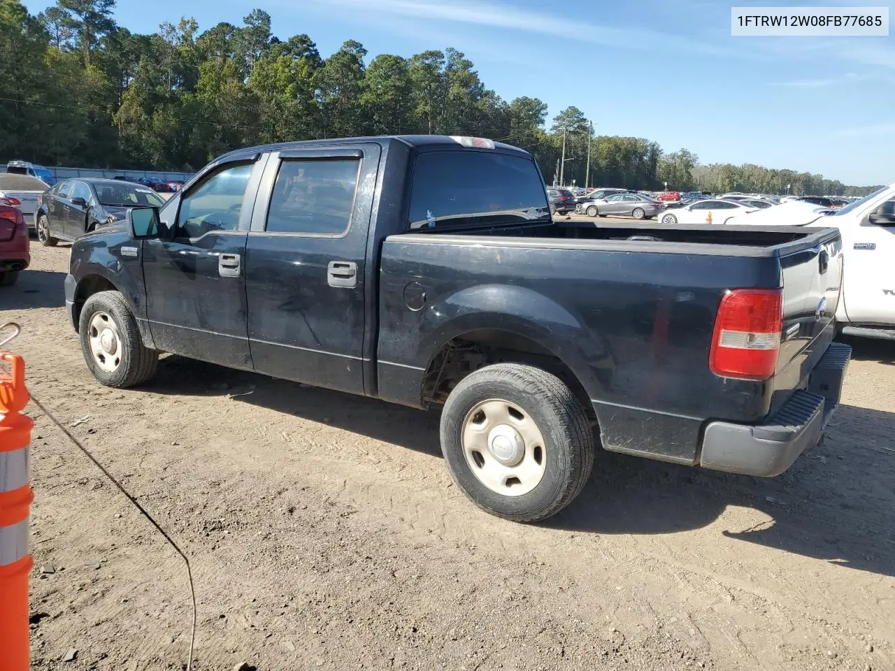 1FTRW12W08FB77685 2008 Ford F150 Supercrew