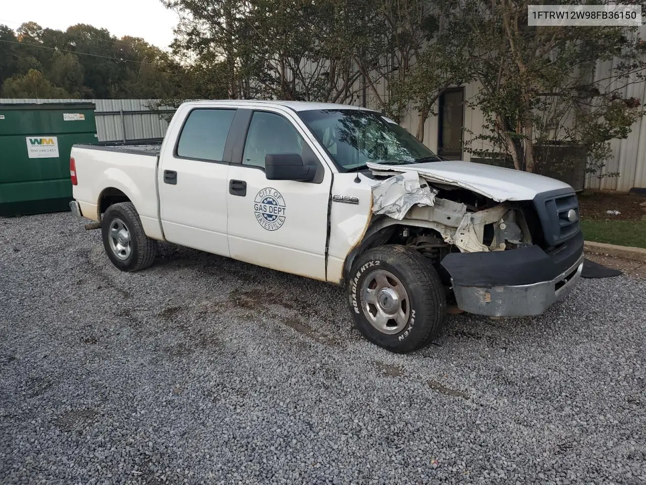 1FTRW12W98FB36150 2008 Ford F150 Supercrew
