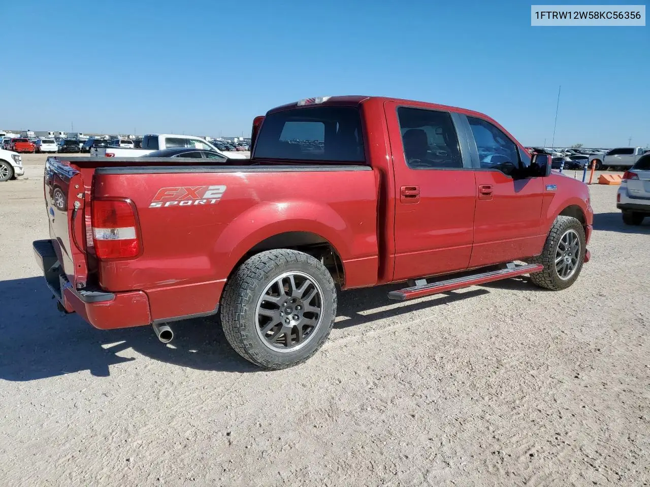 1FTRW12W58KC56356 2008 Ford F150 Supercrew