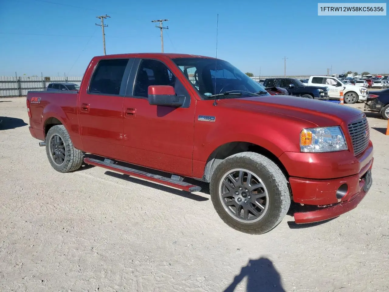 1FTRW12W58KC56356 2008 Ford F150 Supercrew