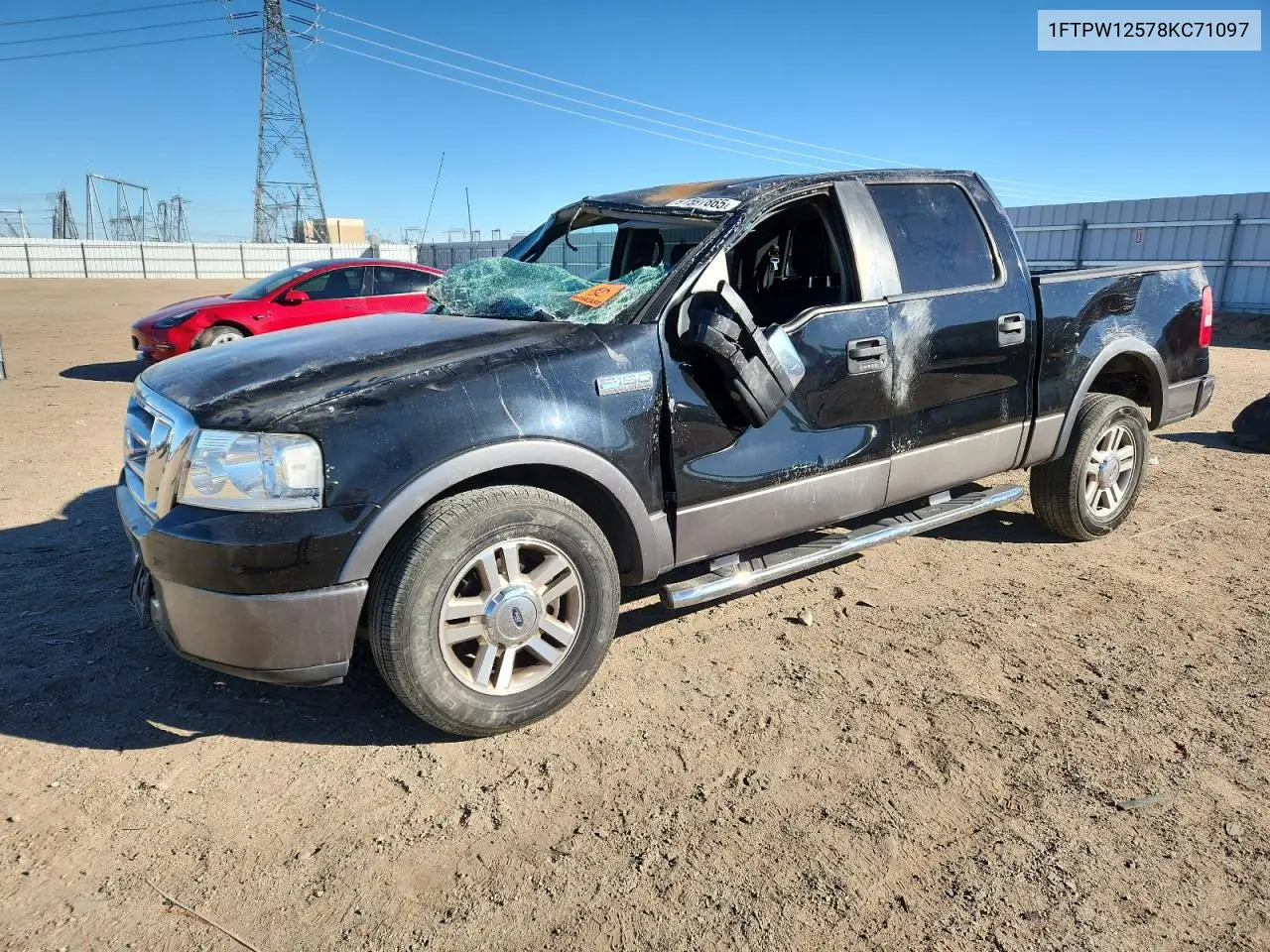 1FTPW12578KC71097 2008 Ford F150 Supercrew