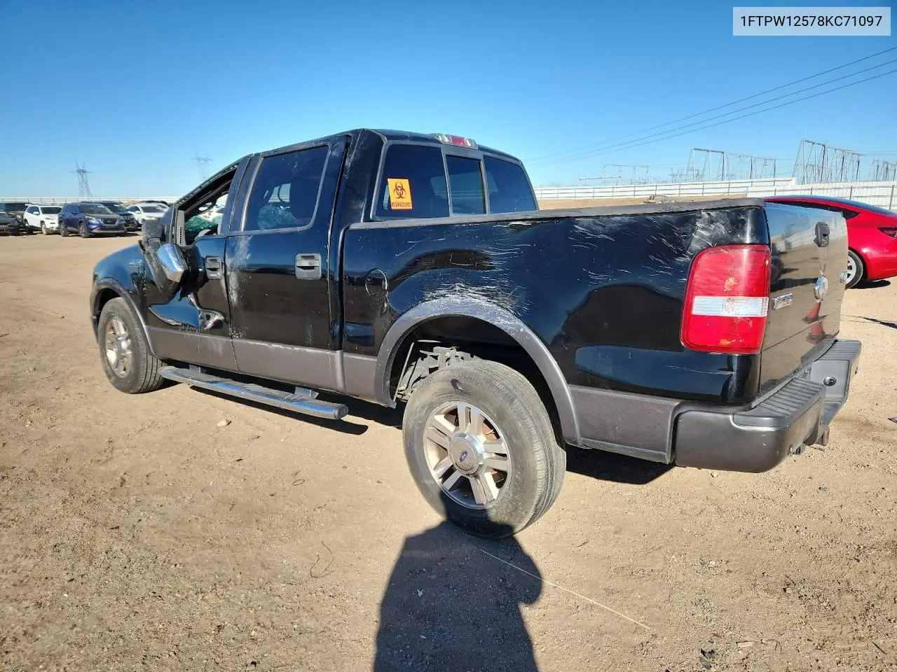 1FTPW12578KC71097 2008 Ford F150 Supercrew
