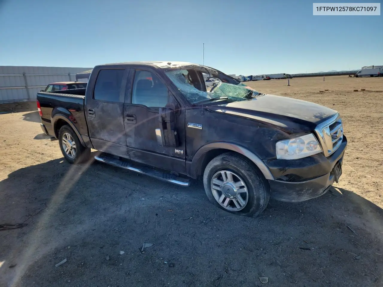 1FTPW12578KC71097 2008 Ford F150 Supercrew