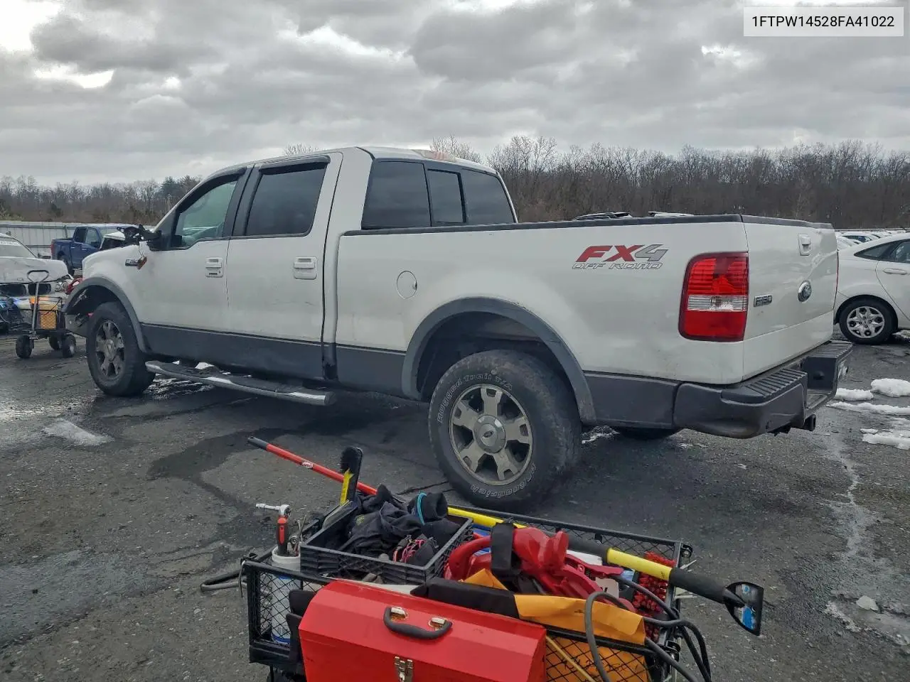 1FTPW14528FA41022 2008 Ford F150 Supercrew