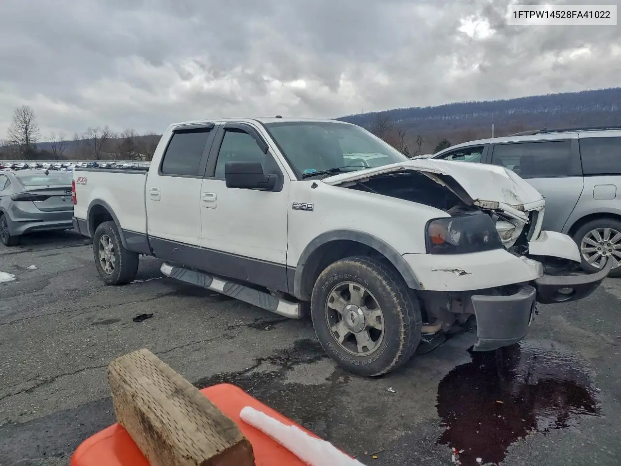 1FTPW14528FA41022 2008 Ford F150 Supercrew