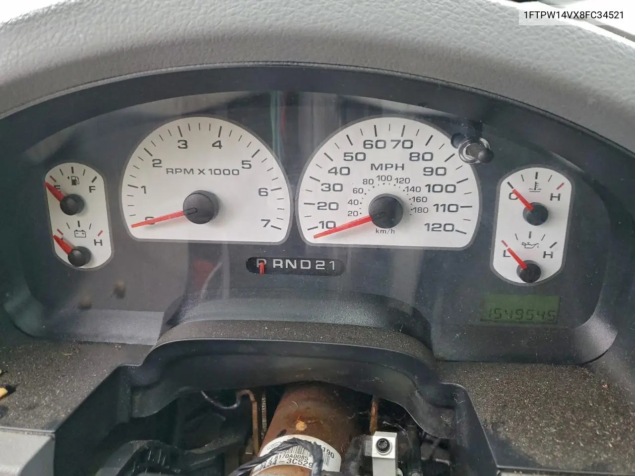 1FTPW14VX8FC34521 2008 Ford F150 Supercrew