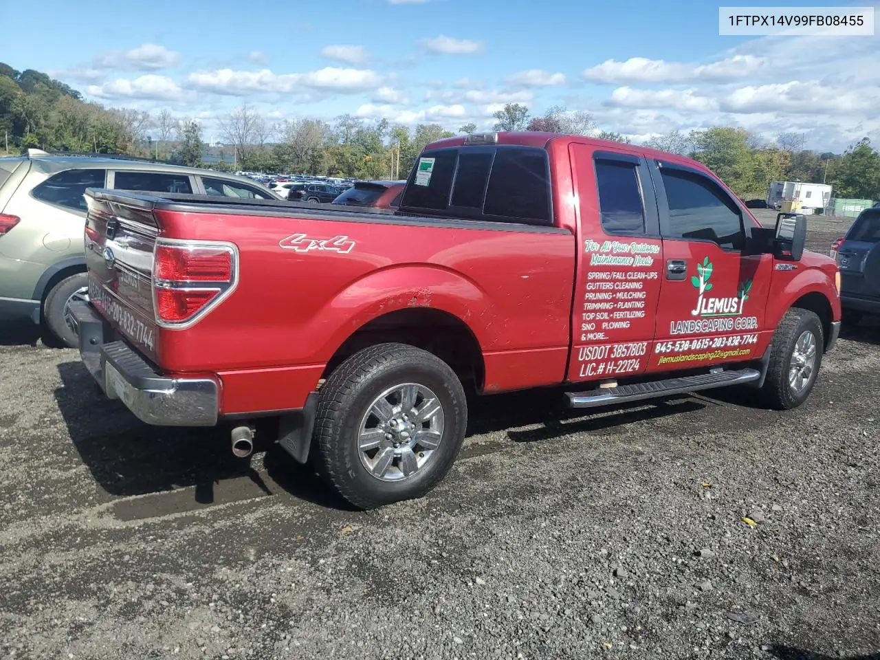 1FTPX14V99FB08455 2009 Ford F150 Super Cab