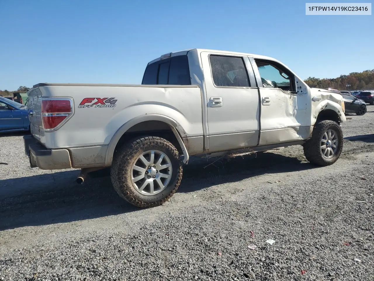 1FTPW14V19KC23416 2009 Ford F150 Supercrew
