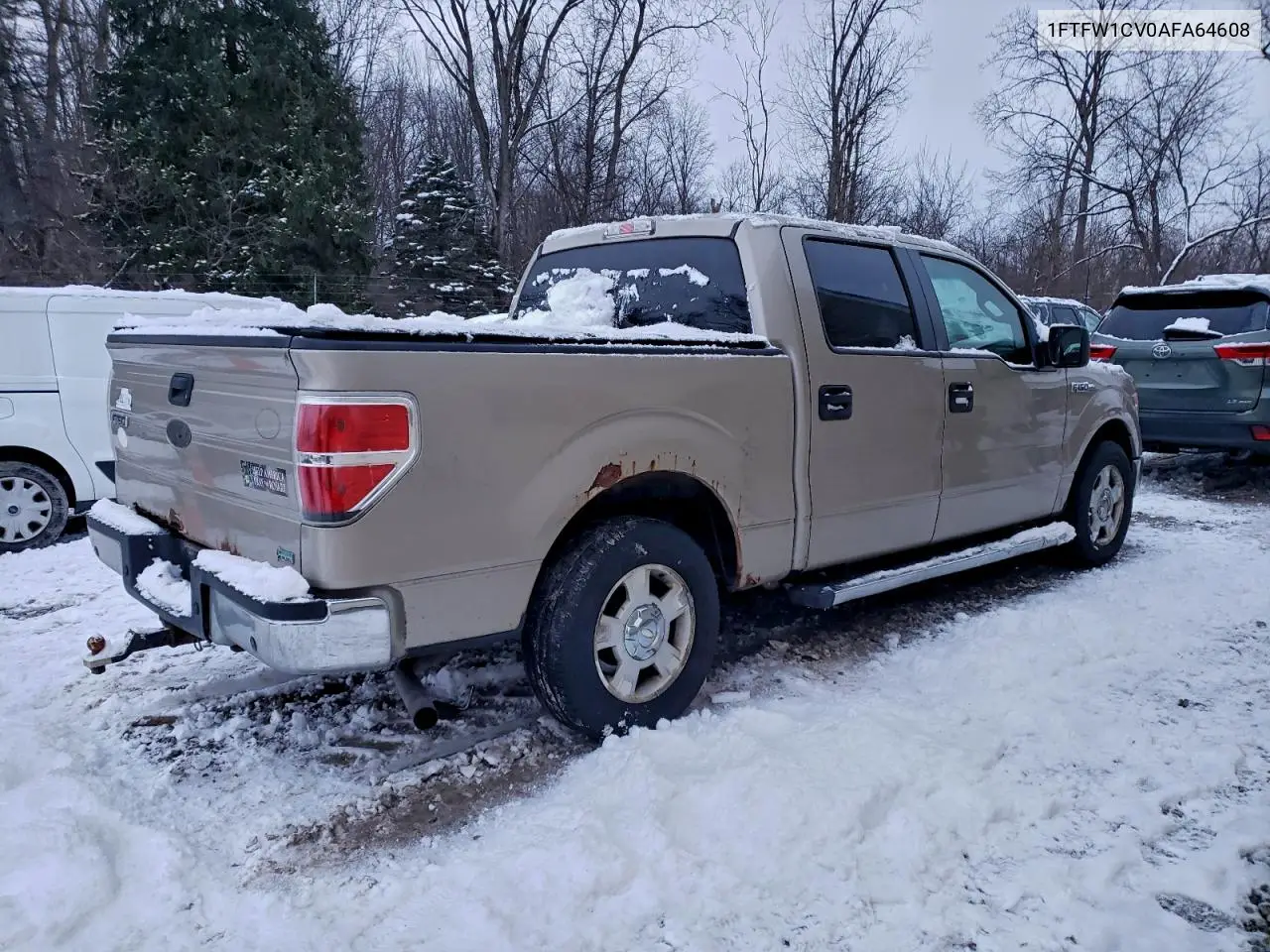 1FTFW1CV0AFA64608 2010 Ford F150 Supercrew