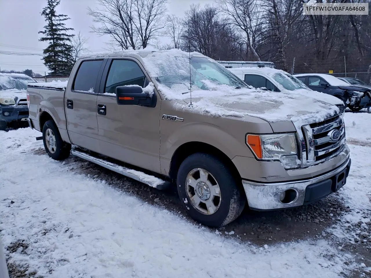 1FTFW1CV0AFA64608 2010 Ford F150 Supercrew
