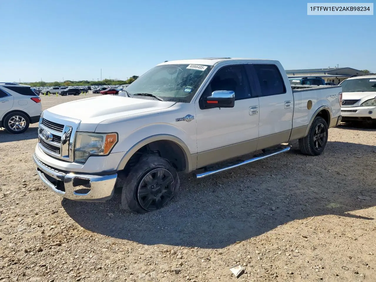 1FTFW1EV2AKB98234 2010 Ford F150 Supercrew