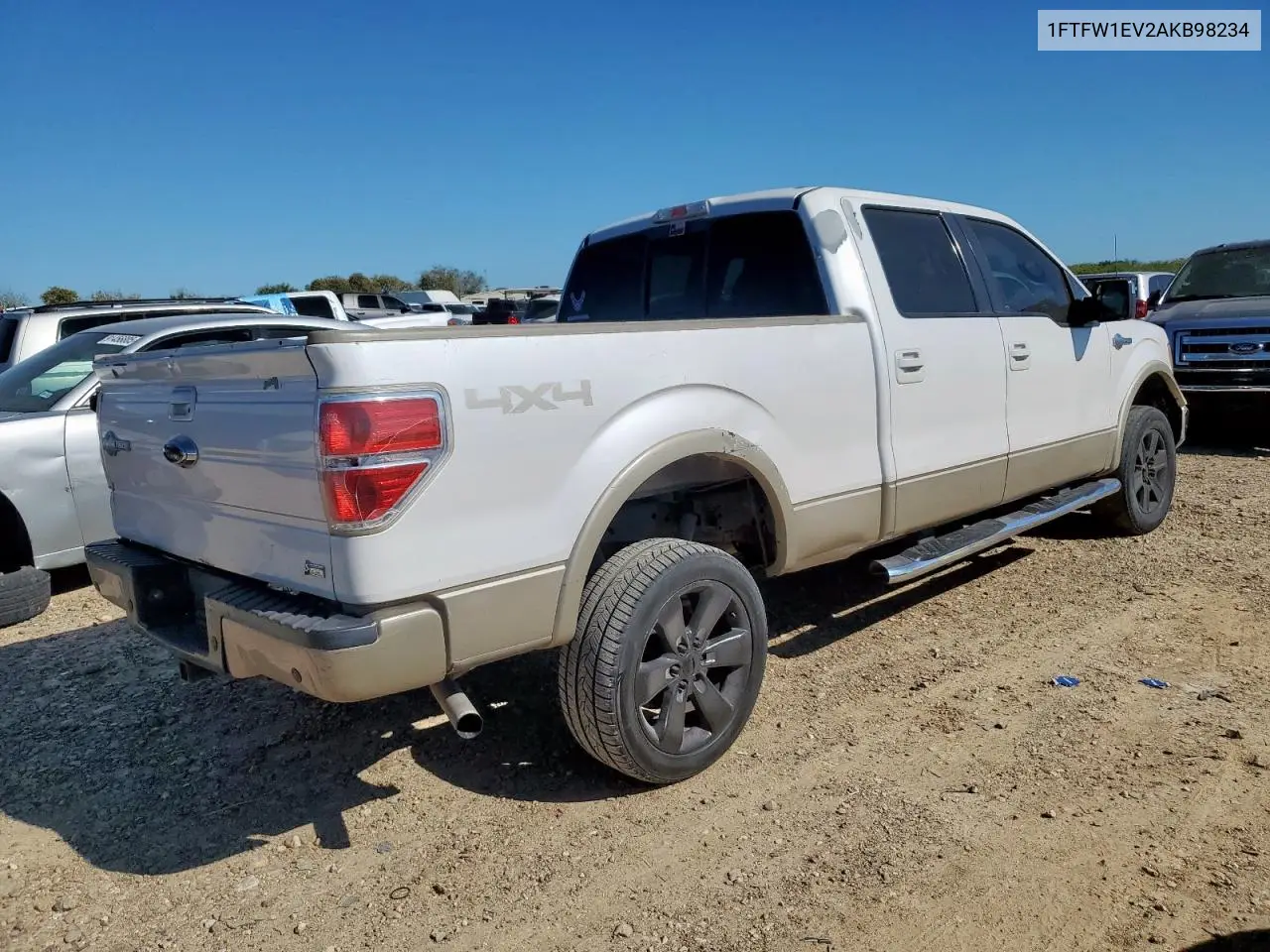 1FTFW1EV2AKB98234 2010 Ford F150 Supercrew