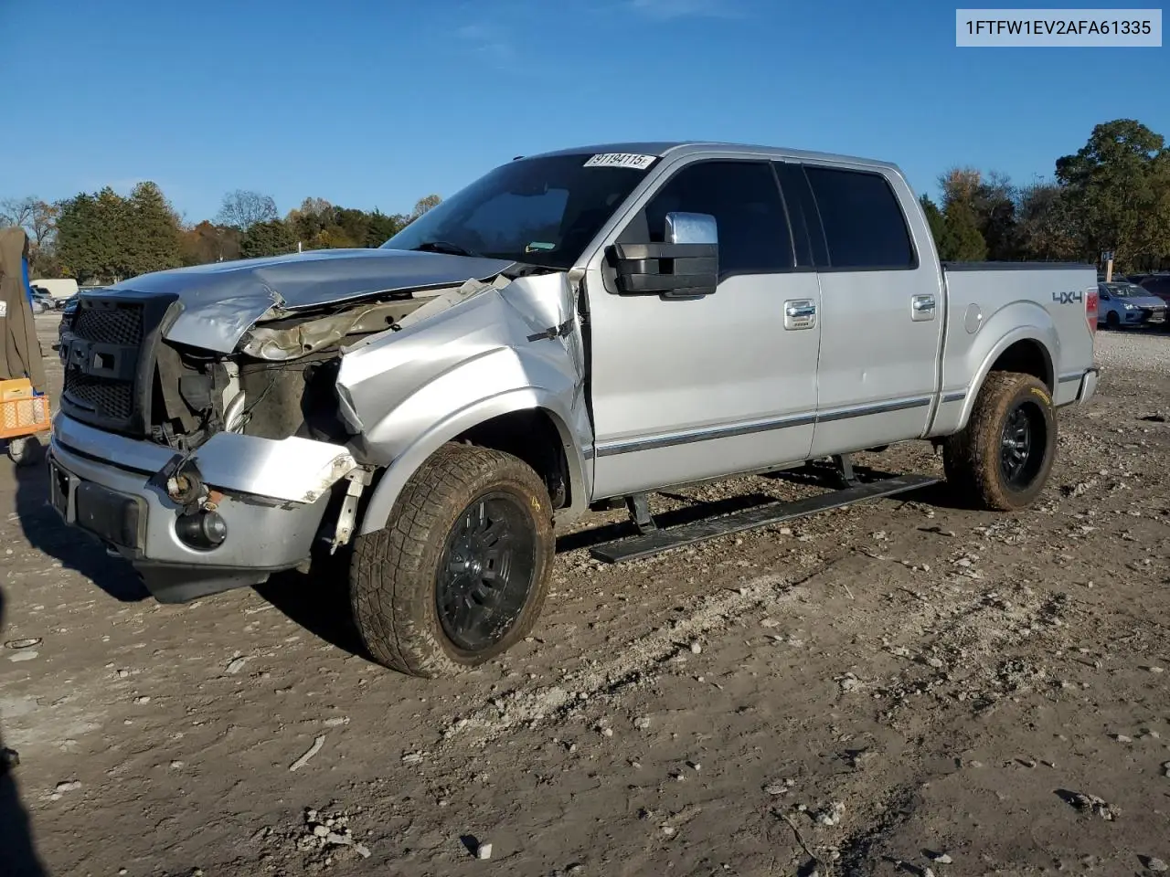 1FTFW1EV2AFA61335 2010 Ford F150 Supercrew