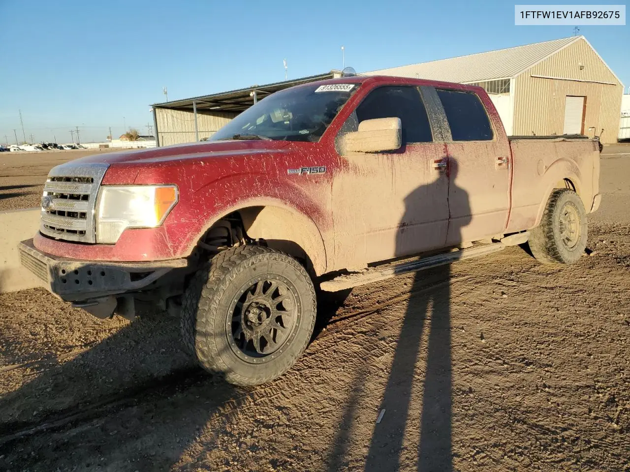 1FTFW1EV1AFB92675 2010 Ford F150 Supercrew