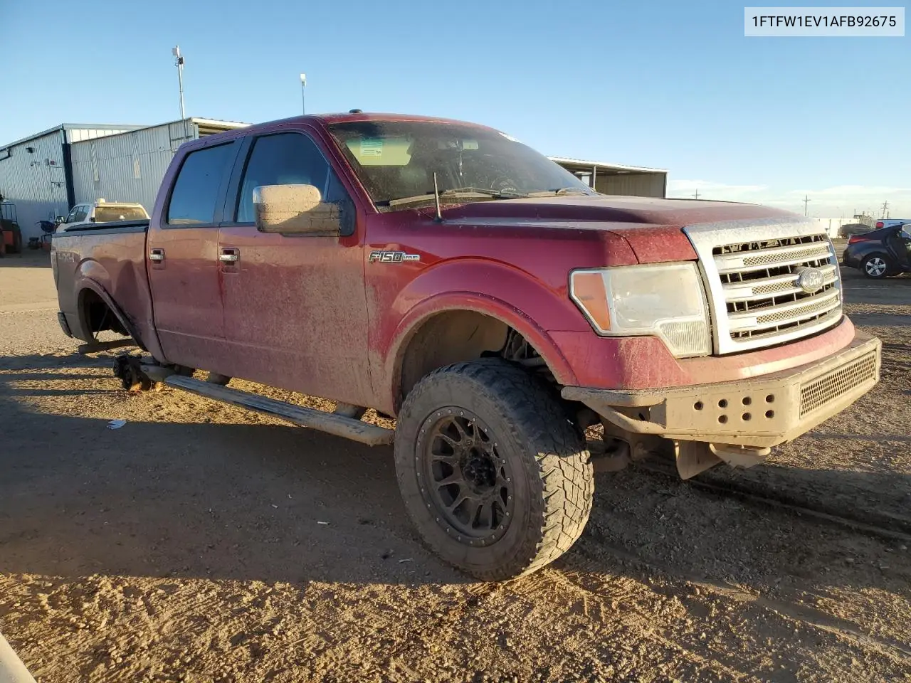 1FTFW1EV1AFB92675 2010 Ford F150 Supercrew