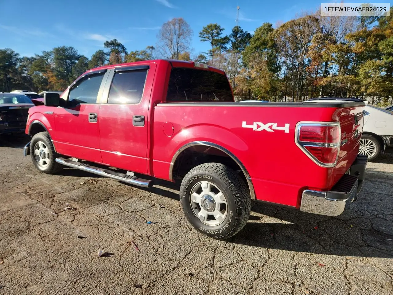 1FTFW1EV6AFB24629 2010 Ford F150 Supercrew