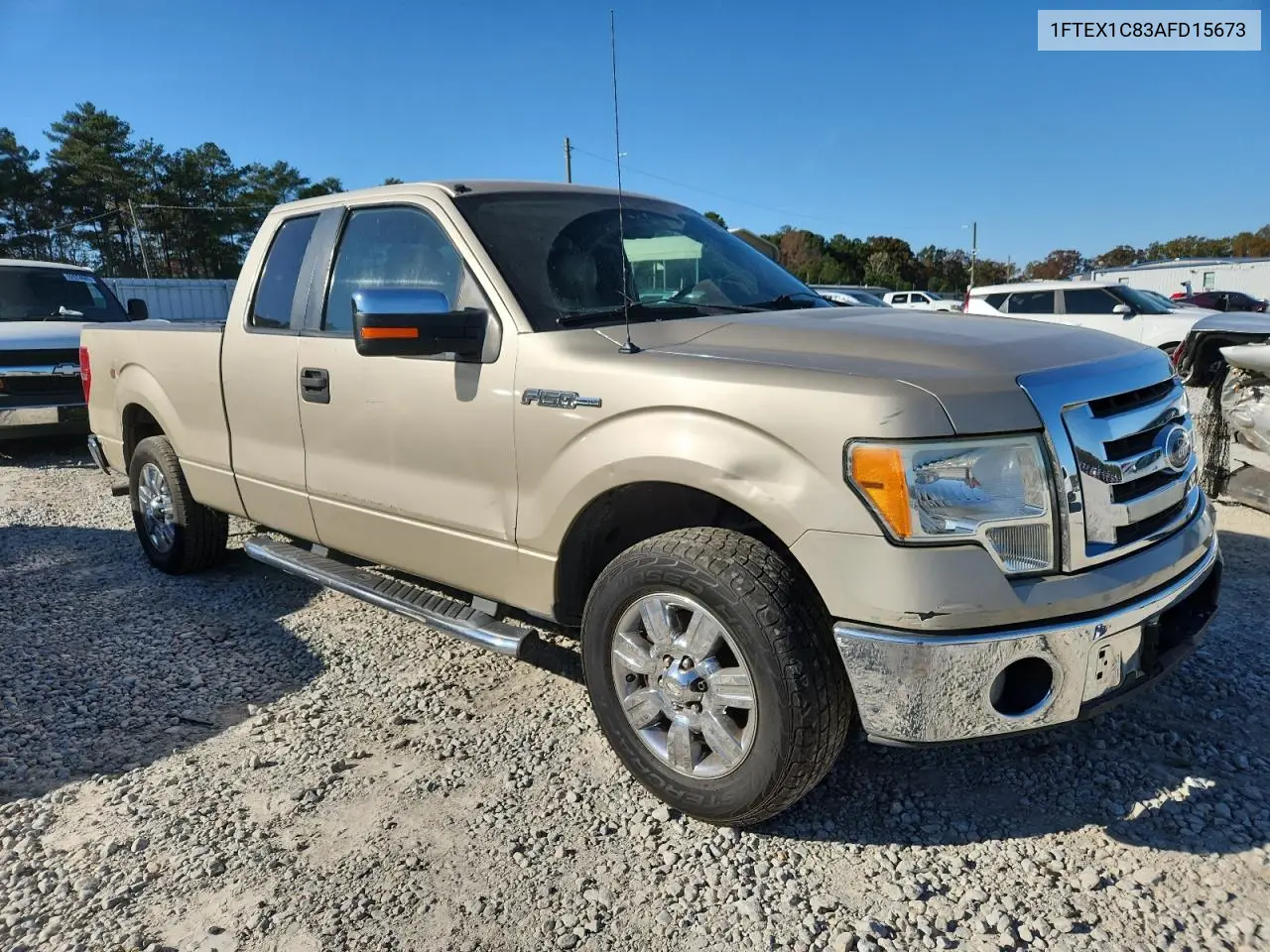 1FTEX1C83AFD15673 2010 Ford F150 Super Cab