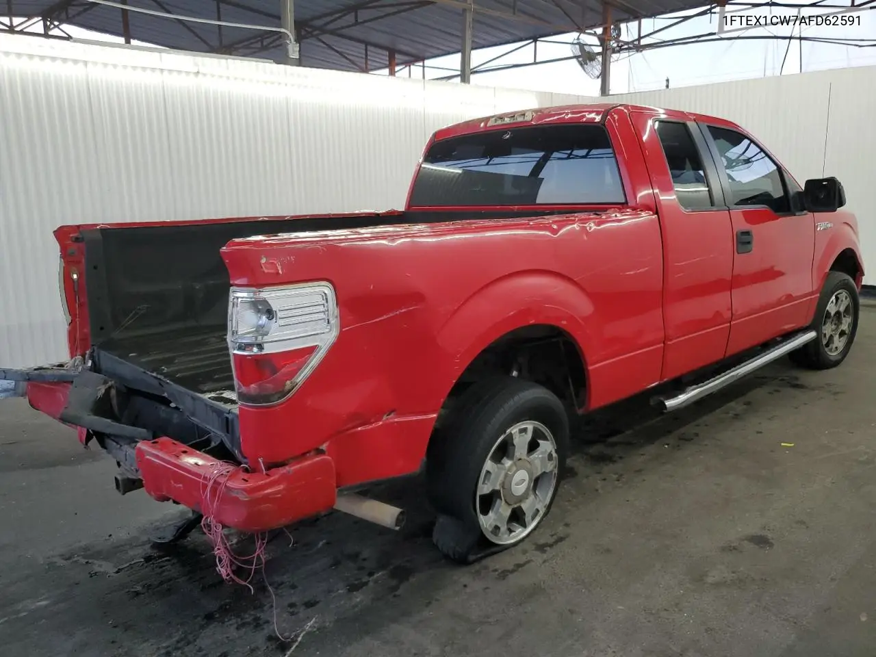 1FTEX1CW7AFD62591 2010 Ford F150 Super Cab