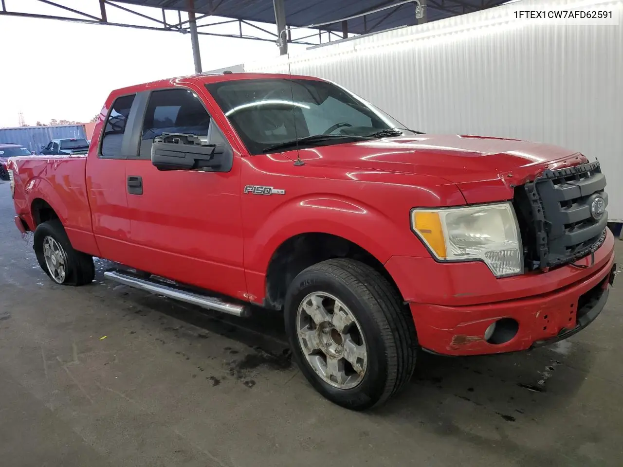 1FTEX1CW7AFD62591 2010 Ford F150 Super Cab