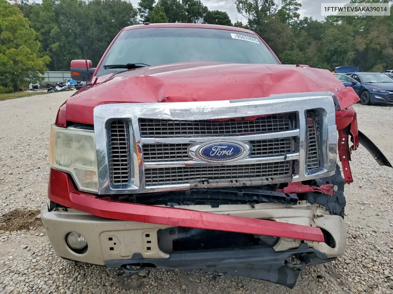 1FTFW1EV5AKA39014 2010 Ford F150 Supercrew