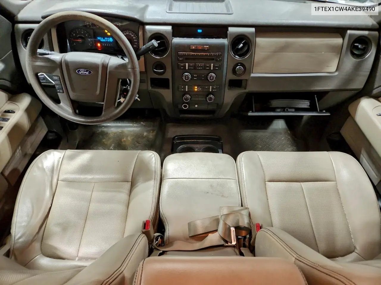 1FTEX1CW4AKE39490 2010 Ford F150 Super Cab