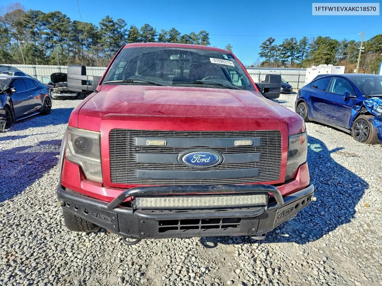 1FTFW1EVXAKC18570 2010 Ford F150 Supercrew