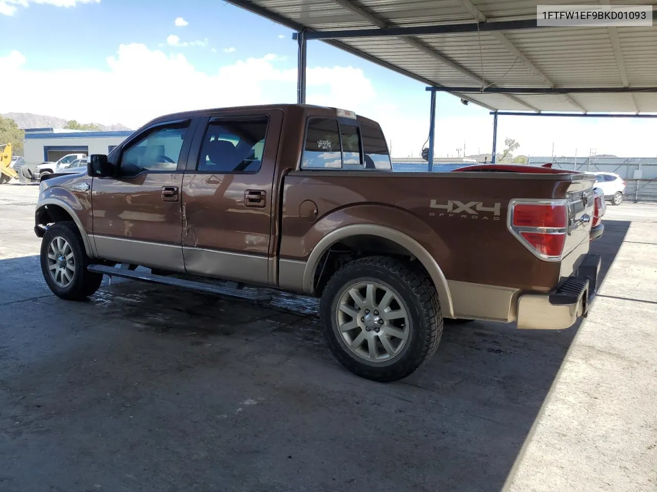 1FTFW1EF9BKD01093 2011 Ford F150 Supercrew