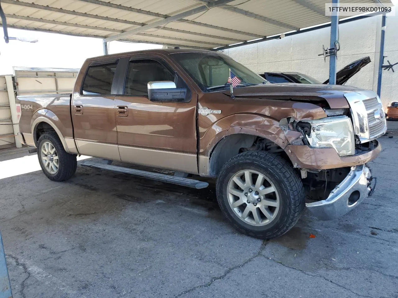 2011 Ford F150 Supercrew VIN: 1FTFW1EF9BKD01093 Lot: 61060124