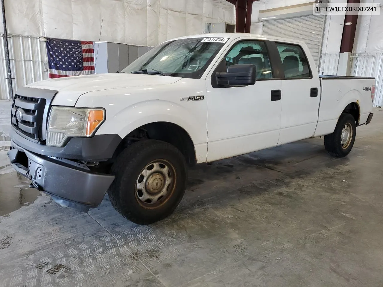 2011 Ford F150 Supercrew VIN: 1FTFW1EFXBKD87241 Lot: 71577254