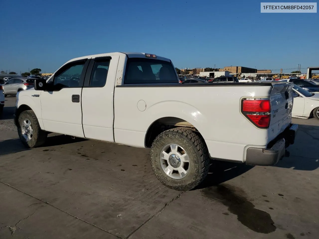 2011 Ford F150 Super Cab VIN: 1FTEX1CM8BFD42057 Lot: 72073154