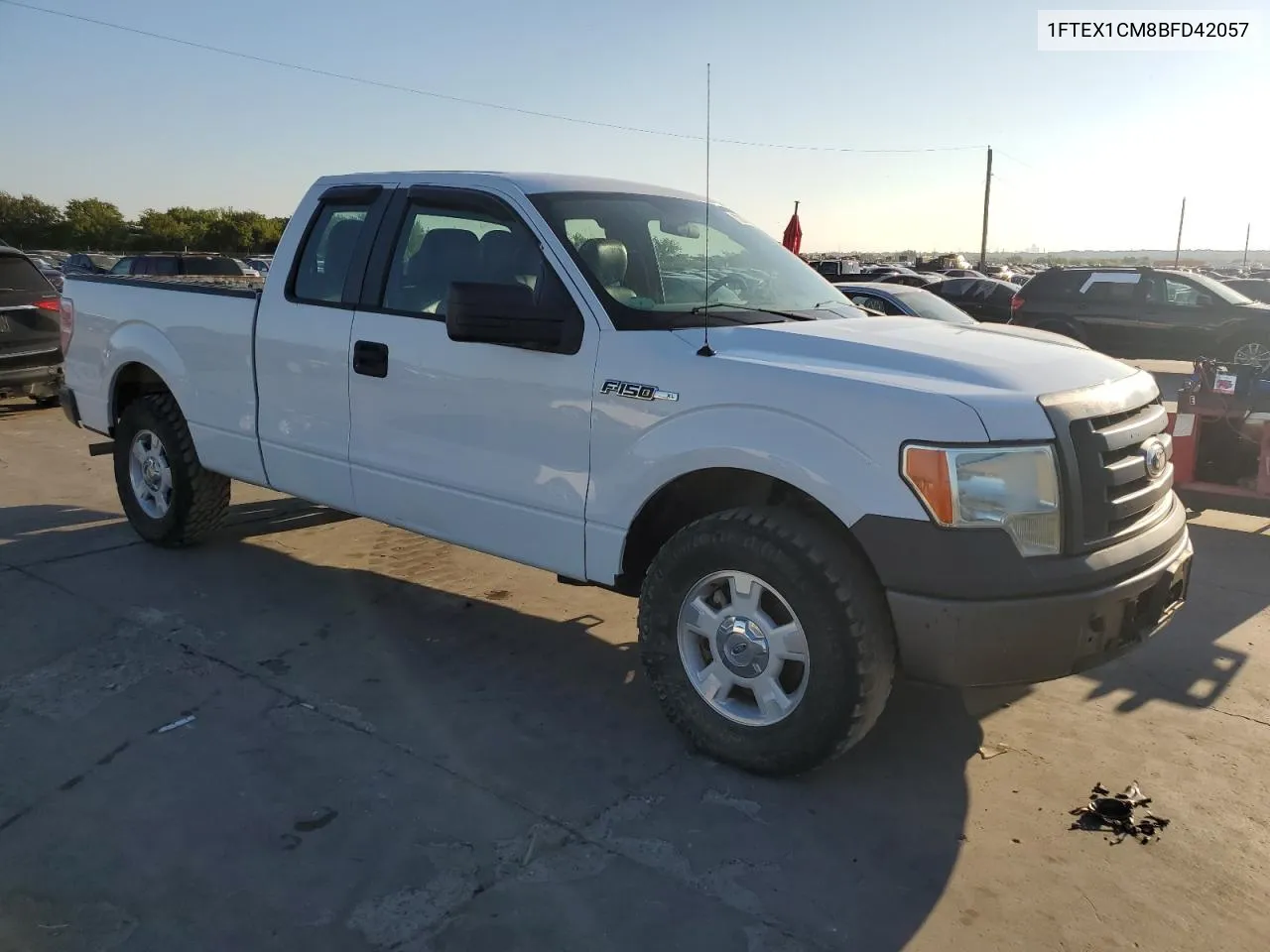 1FTEX1CM8BFD42057 2011 Ford F150 Super Cab