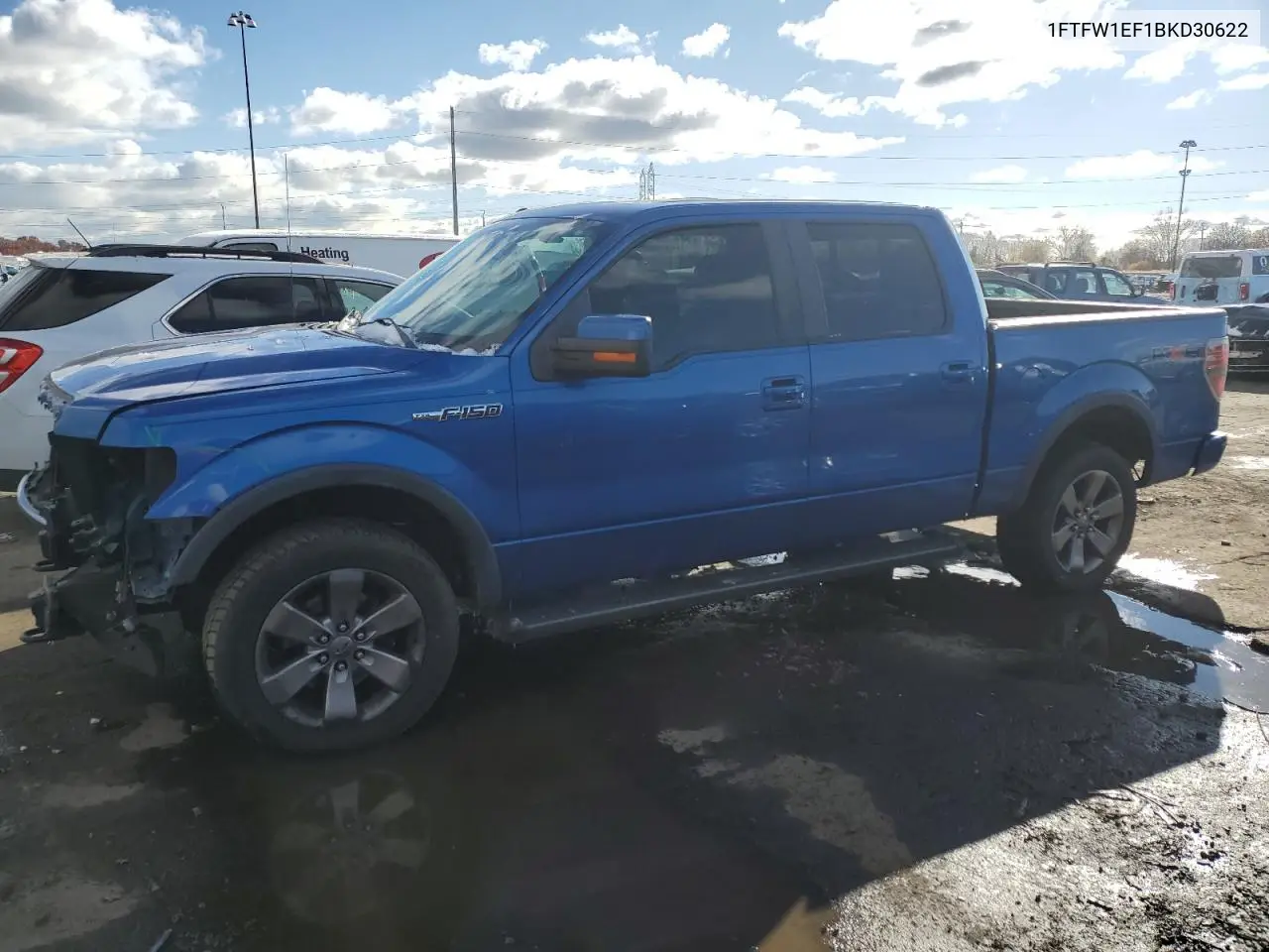 1FTFW1EF1BKD30622 2011 Ford F150 Supercrew
