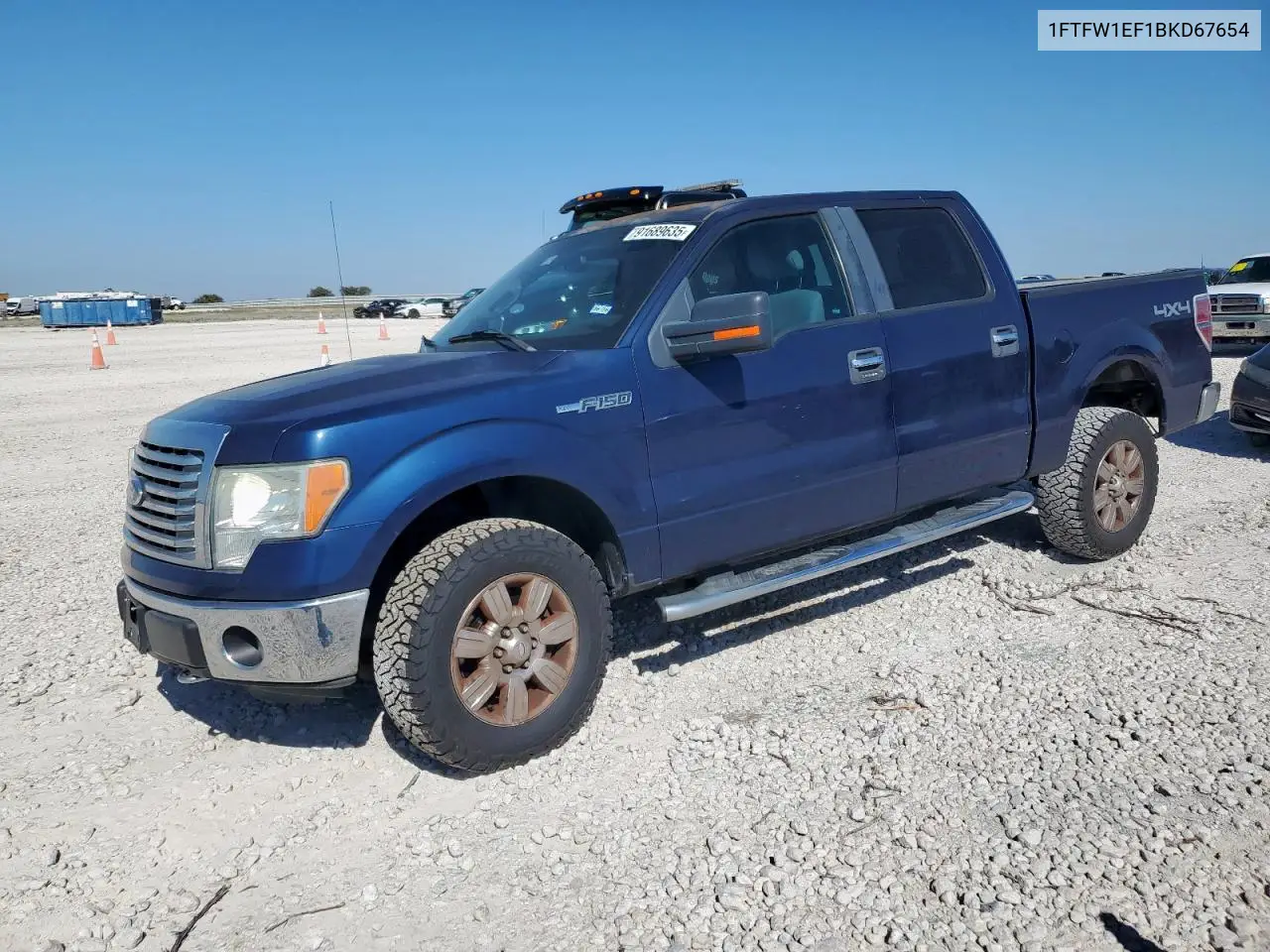 1FTFW1EF1BKD67654 2011 Ford F150 Supercrew