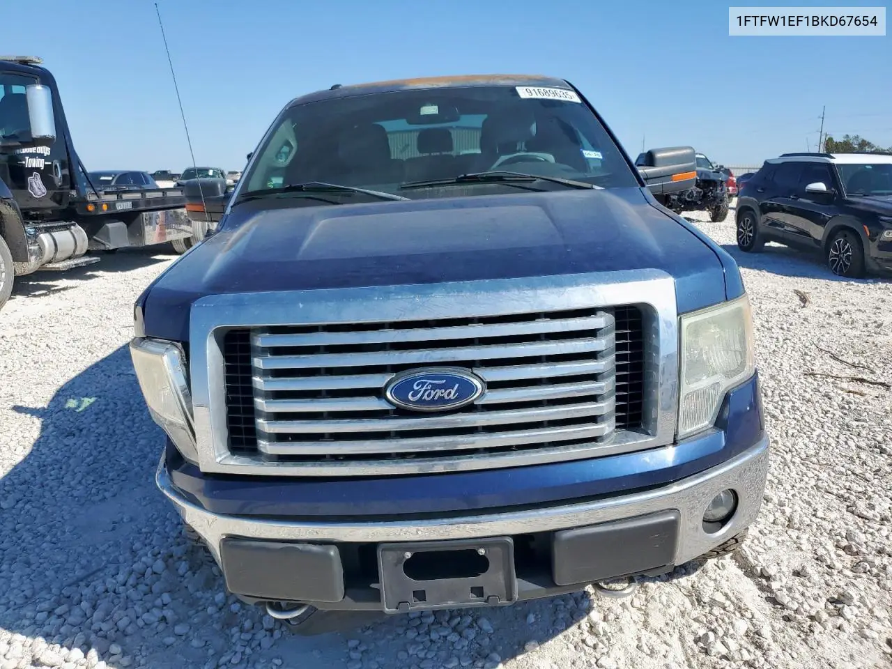 1FTFW1EF1BKD67654 2011 Ford F150 Supercrew