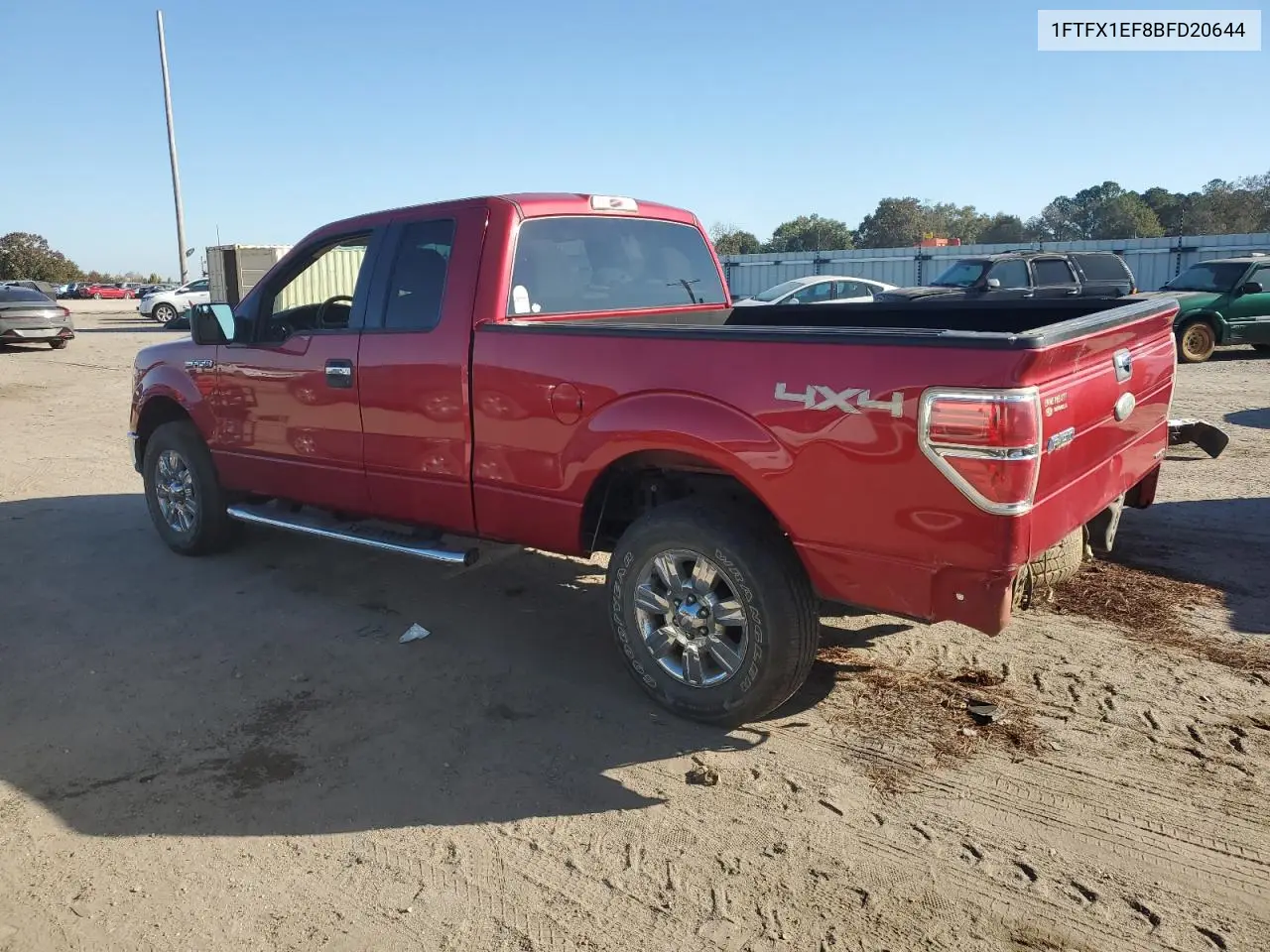 1FTFX1EF8BFD20644 2011 Ford F150 Super Cab
