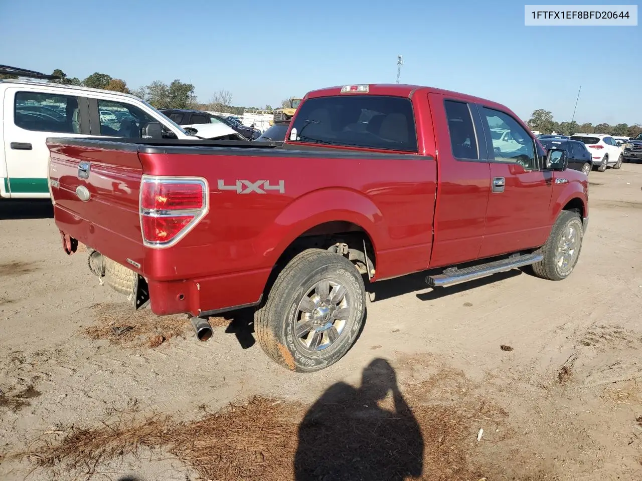 1FTFX1EF8BFD20644 2011 Ford F150 Super Cab