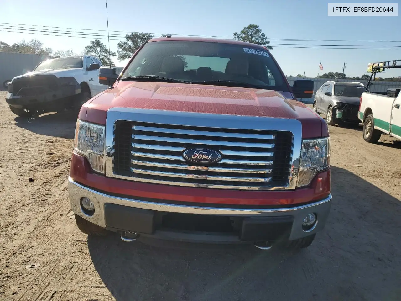 1FTFX1EF8BFD20644 2011 Ford F150 Super Cab