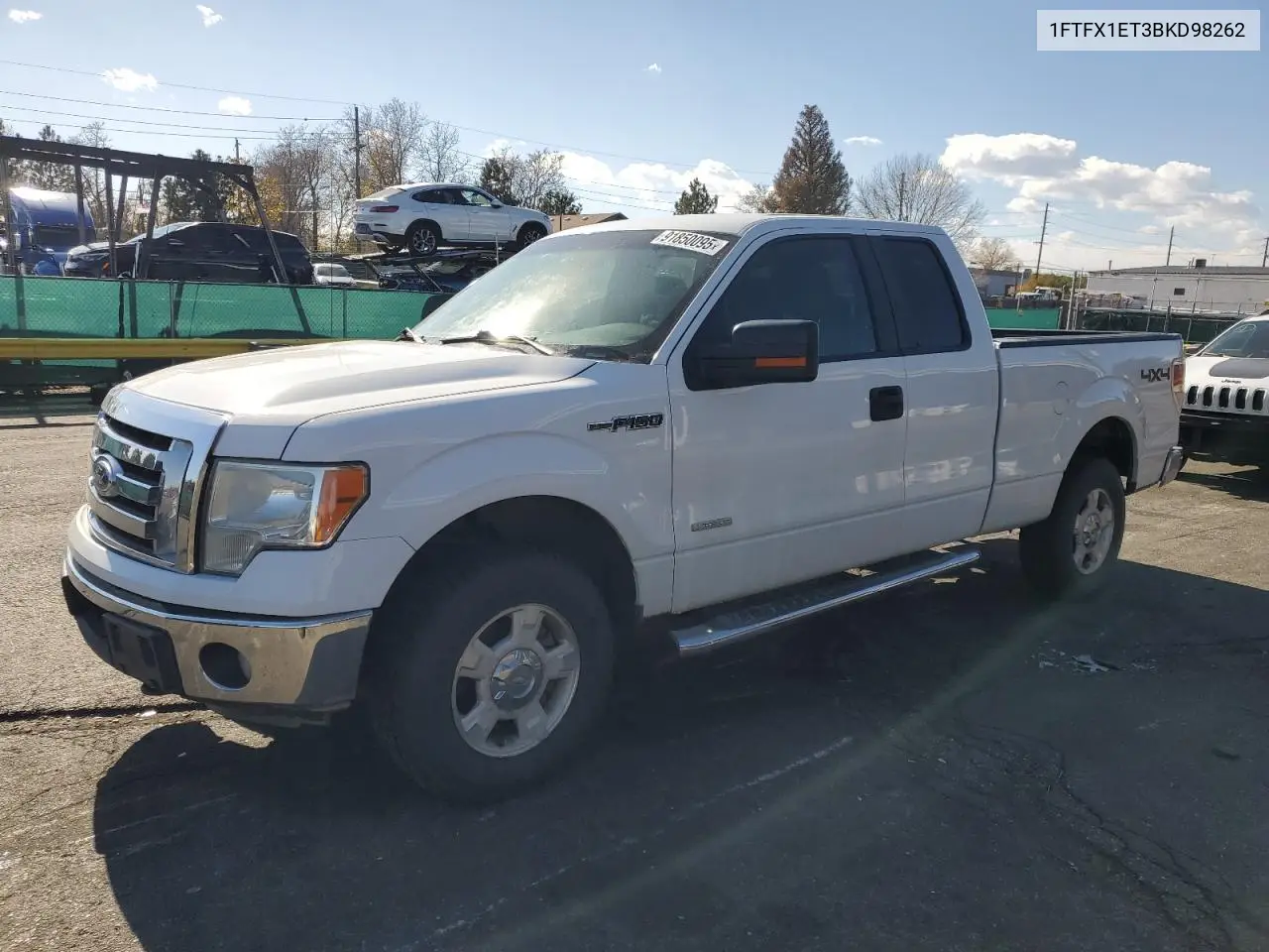 1FTFX1ET3BKD98262 2011 Ford F150 Super Cab