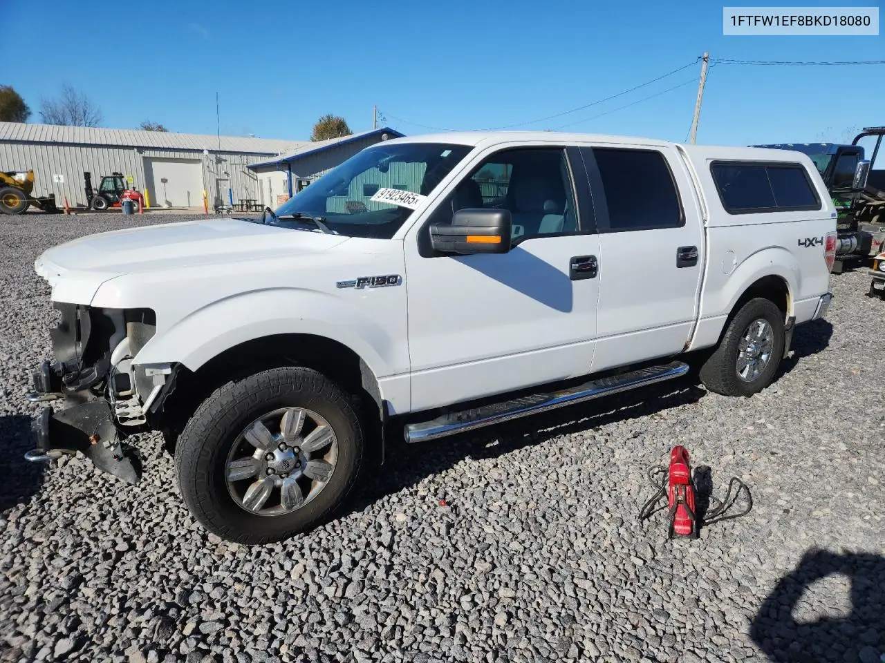 1FTFW1EF8BKD18080 2011 Ford F150 Supercrew