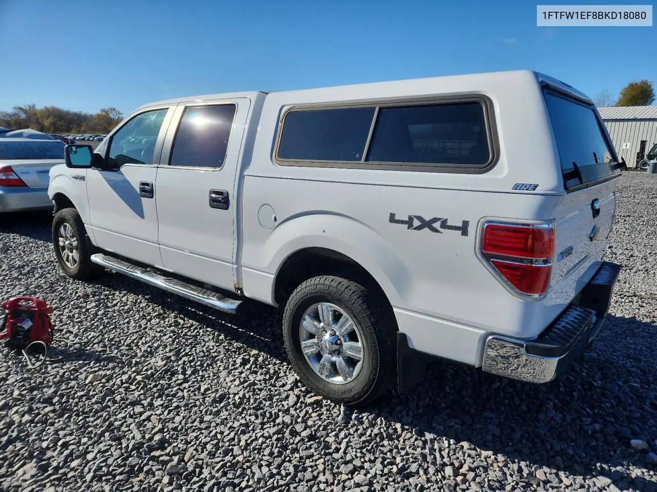 1FTFW1EF8BKD18080 2011 Ford F150 Supercrew