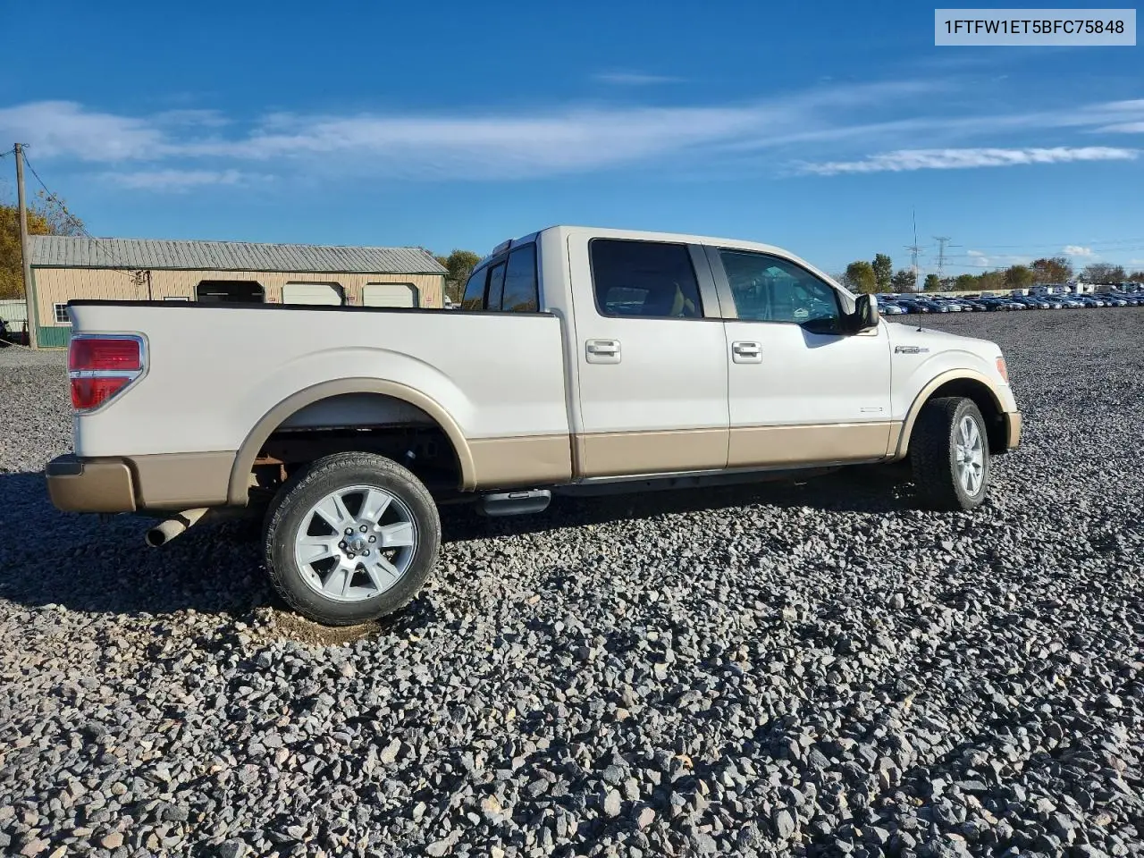 1FTFW1ET5BFC75848 2011 Ford F150 Supercrew