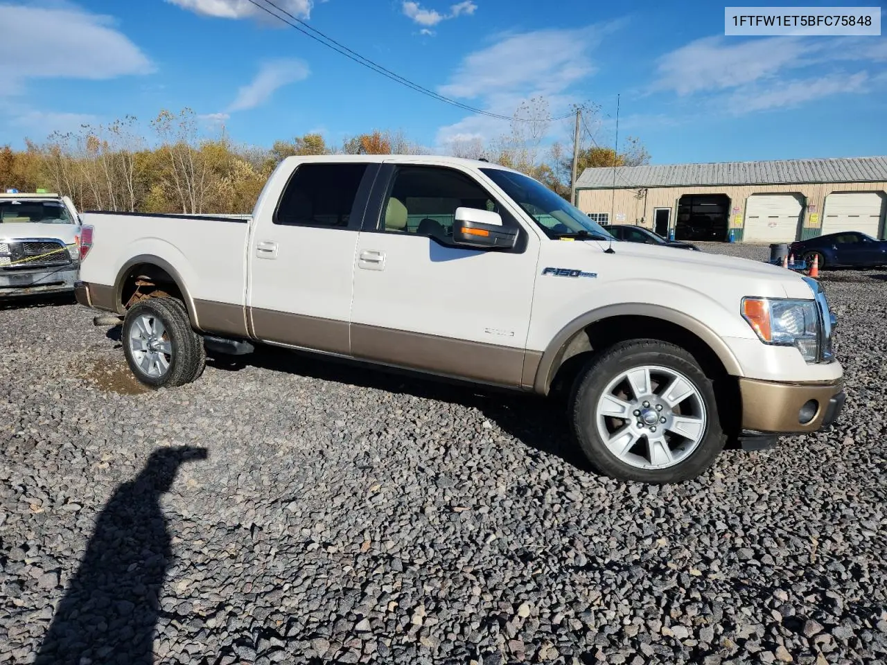 1FTFW1ET5BFC75848 2011 Ford F150 Supercrew