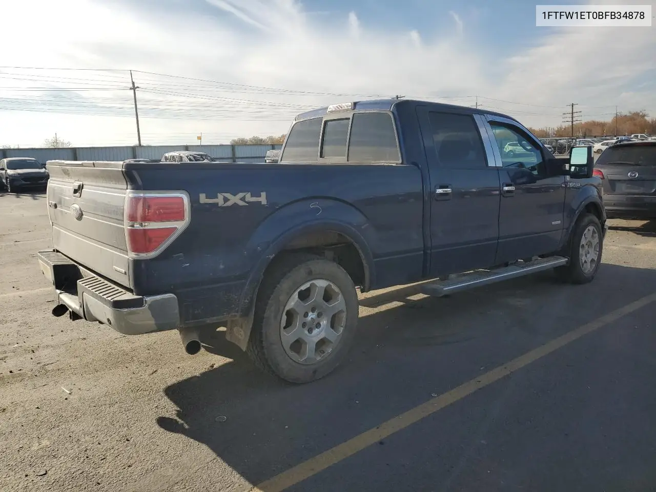 1FTFW1ET0BFB34878 2011 Ford F150 Supercrew