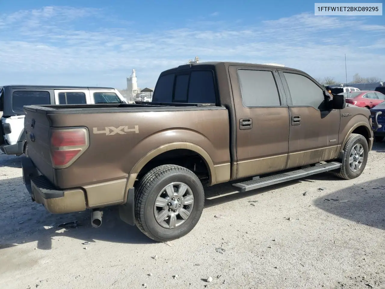 1FTFW1ET2BKD89295 2011 Ford F150 Supercrew