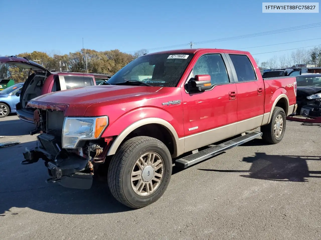 1FTFW1ET8BFC75827 2011 Ford F150 Supercrew