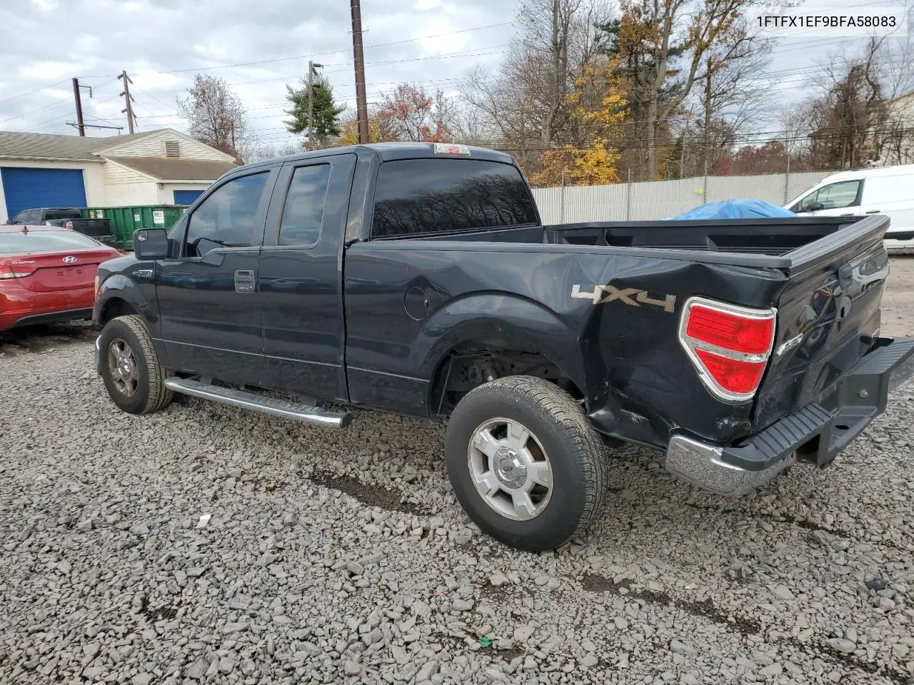 1FTFX1EF9BFA58083 2011 Ford F150 Super Cab