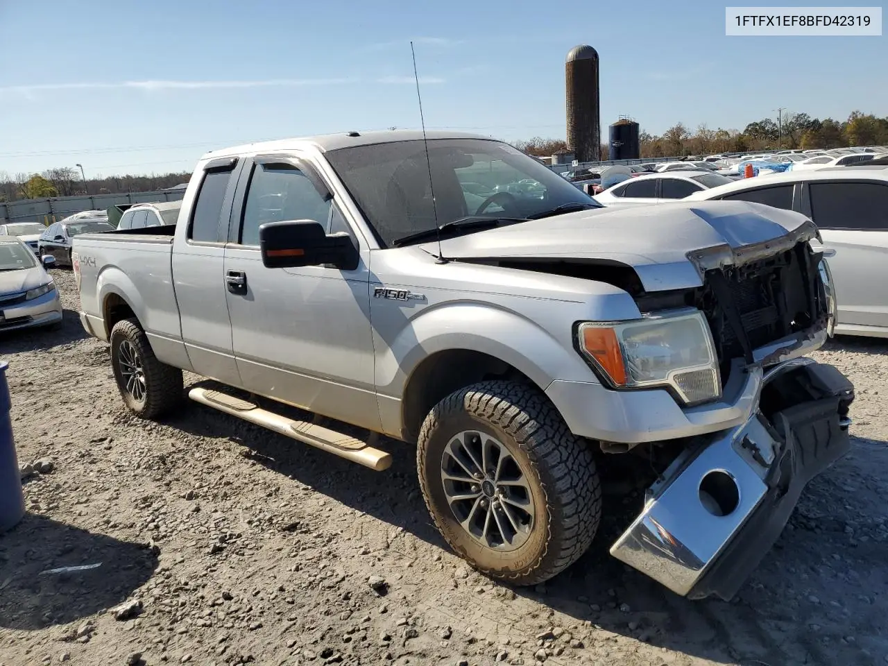 1FTFX1EF8BFD42319 2011 Ford F150 Super Cab