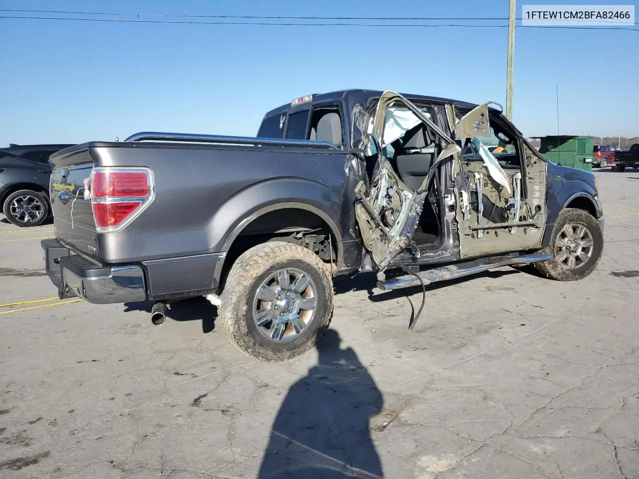 1FTEW1CM2BFA82466 2011 Ford F150 Supercrew